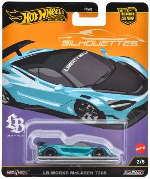 画像: 【仮予約】PRE-ORDER - 2025 HW CAR CULTURE "シルエット" 【リバティワークス マクラーレン 720S】AQUA/RR (2025年4月上旬入荷予定）