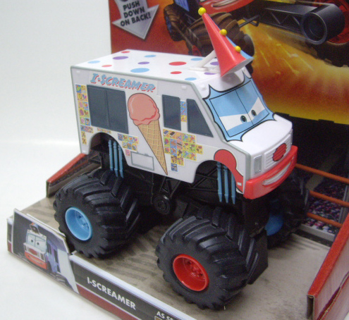 画像: 2011 TOON 1/43 MONSTER TRUCK 【I-SCREAMER】 WHITE (BODYを押すとパンチして音が鳴ります】