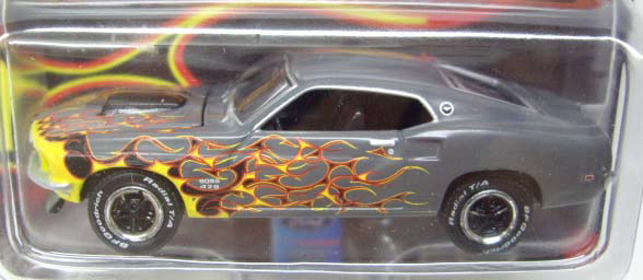 画像: GREENLIGHT MILEZONE'S EXCLUSIVE FLAMES THE SERIES 【1969 FORD MUSTANG BOSS 429】 FLAT GRAY/RR (限定1500台）