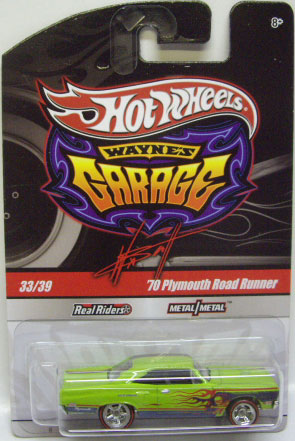 画像: WAYNE'S GARAGE 【'70 PLYMOUTH ROADRUNNER】　GREEN/RR (TOYS"R"US EXCLUSIVE)