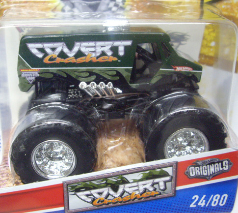 画像: 2011 MONSTER JAM INSIDE TATTOO 【COVERT CRASHER】 DARK GREEN (HW ORIGINALS)