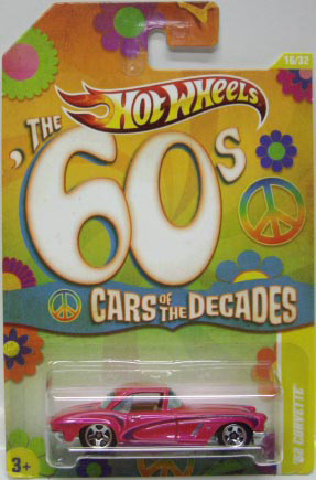 画像: 2011 WALMART EXCLUSIVE "CARS OF THE DECADES" 【'62 CORVETTE】 MET.PINK/5SP