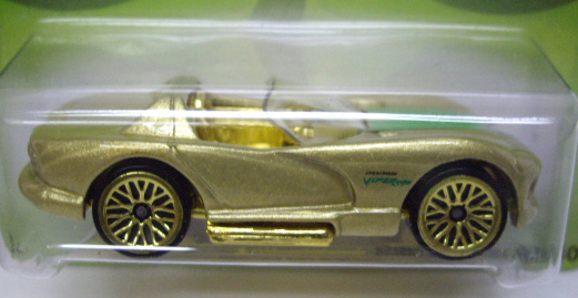 画像: 2007 WALMART EXCLUSIVE CLOVER CARS 【DODGE VIPER RT/10】　GOLD/LACE