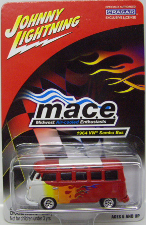 画像: JOHNNY LIGHTNING M.A.C.E. EXCLUSIVE 【1964 VW SAMBA BUS】 RED-WHITE/RR