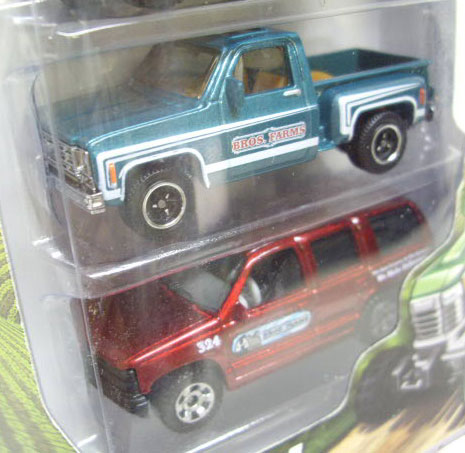 画像: 2010 MATCHBOX 5PACK - FARM RIGS No.4 【Tractor/Ford F-100 Panel Delivery/???/'75 Chevy Stepside/Ford 1997 Chevrolet Tahoe】