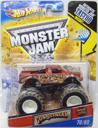 画像: 2011 MONSTER JAM INSIDE TATTOO 【GUN SLINGER】 RED (MWD TRUCKS)