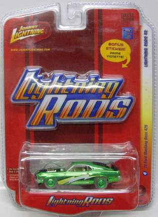 画像: LIMITED EDITION -LIGHTNING RODS R2 【'70 FORD MUSTANG BOSS 429】　CHROME GREEN (with STICKER)