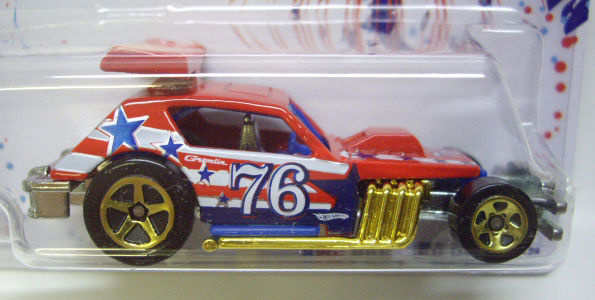 画像: 2010 WALMART EXCLUSIVE 4th of July 【AMC GREASED GREMLIN】　RED/5SP ※台紙のエッジにダメージ