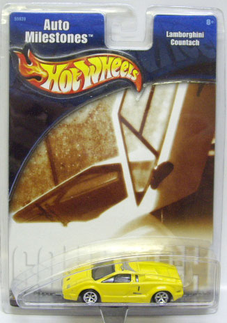 画像: 2002 WALMART EXCLUSIVE AUTO MILESTONES 【LAMBORGHINI COUNTACH】 YELLOW/6SP