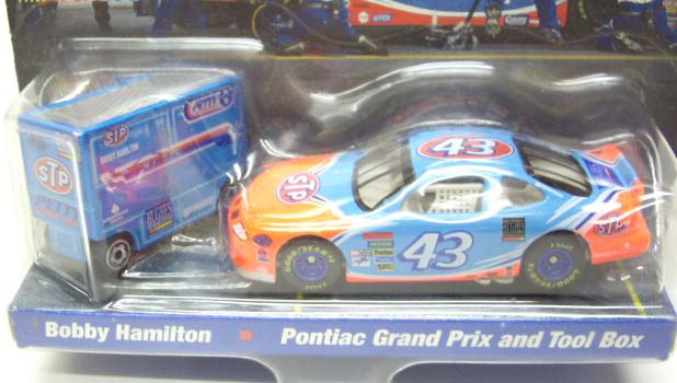 画像: 1998 HOT WHEELS PRO RACING PIT CREW 【TEAM STP BOBBY HAMILTON/PONTIAC GRAND PRIX and TOOL BOX】　LT.BLUE/RR