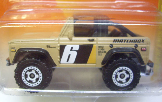 画像: 2010 【'72 FORD BRONCO 4X4】 TAN (MATCHBOX TAMPO)