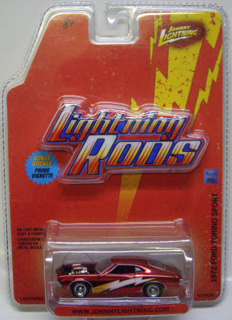 画像: LIMITED EDITION -LIGHTNING RODS R3 【1972 FORD TORINO SPORT】　CHROME RED (with STICKER)