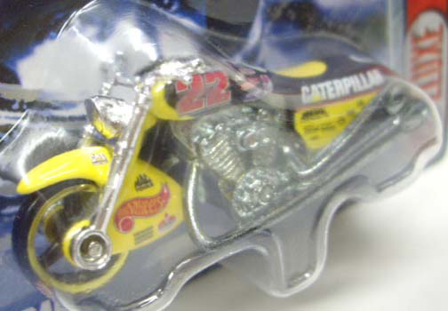 画像: 2000 HOT WHEELS RACING SCOCHIN' SCOOTER SERIES【#22 TEAM CATERPILLAR】　YELLOW/3SP