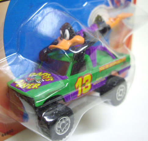 画像: 1993 MATCHBOX LOONEY TUNES PRO RACERS 【DAFFY DUCK / 4X4 OPEN BACK TRUCK】 GREEN