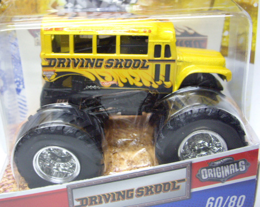 画像: 2011 MONSTER JAM INSIDE TATTOO 【DRIVING SKOOL】 YELLOW (HW ORIGINALS)