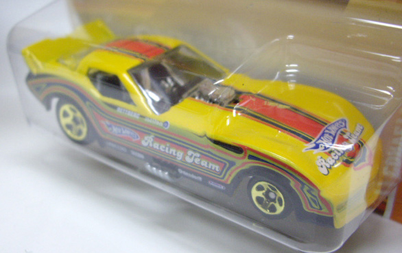 画像: 2011 WALMART EXCLUSIVE "CARS OF THE DECADES" 【'77 CORVETTE FUNNY CAR】 YELLOW/5SP