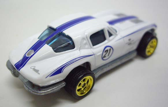 画像: LOOSE - LARRY'S GARAGE 21CAR SET 【'63 CORVETTE】　WHITE/RR (CHASE)