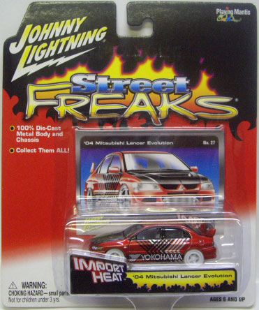 画像: 2004 JOHNNY LIGHTNING - STRRET FREAKS 【'04 MITSUBISHI LANCER EVOLUTION】　MET.RED (WHITE LIGHTNING)