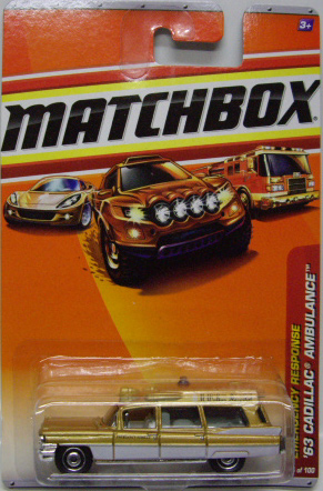 画像: 2010 【'63 CADILLAC AMBULANCE】 GOLD (WALMART EXCLUSIVE COLOR)