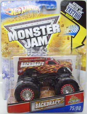 画像: 2011 MONSTER JAM INSIDE TATTOO 【BACKDRAFT】　SPEC.RED (SPECTRA FLAMES)