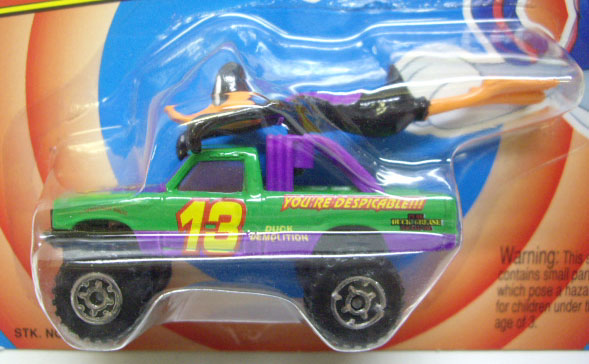 画像: 1993 MATCHBOX LOONEY TUNES PRO RACERS 【DAFFY DUCK / 4X4 OPEN BACK TRUCK】 GREEN