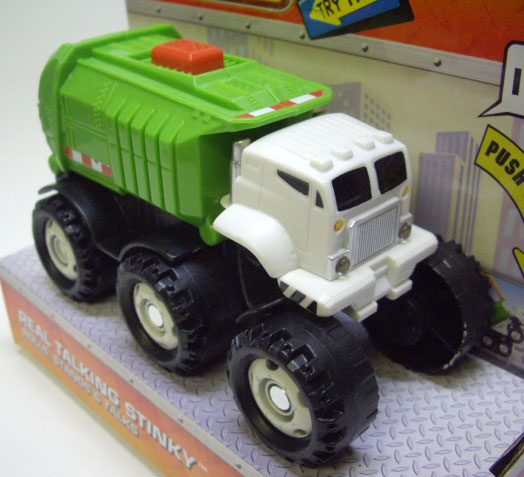 画像: 1/50 ROCKY & FRIENDS TRUCKS 【REAL TALKING STINKY】 GREEN (ボタンを押すと立ち上がってしゃべります）