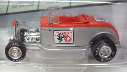 画像: 2005 JOHNNY LIGHTNING - MONPOLY 70th ANNI. 【'32 FORD ROADSTER】　SILVER/RR