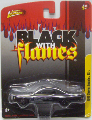 画像: FOREVER 64 R11 【1969 CHEVY IMPALA SS】 BLACK (with FLAMES)