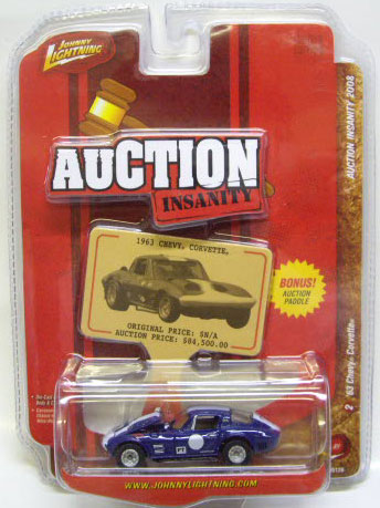 画像: LIMITED EDITION - AUCTION INSANITY R1 【'63 CHEVY CORVETTE】　BLUE/RR (with PADDLE)